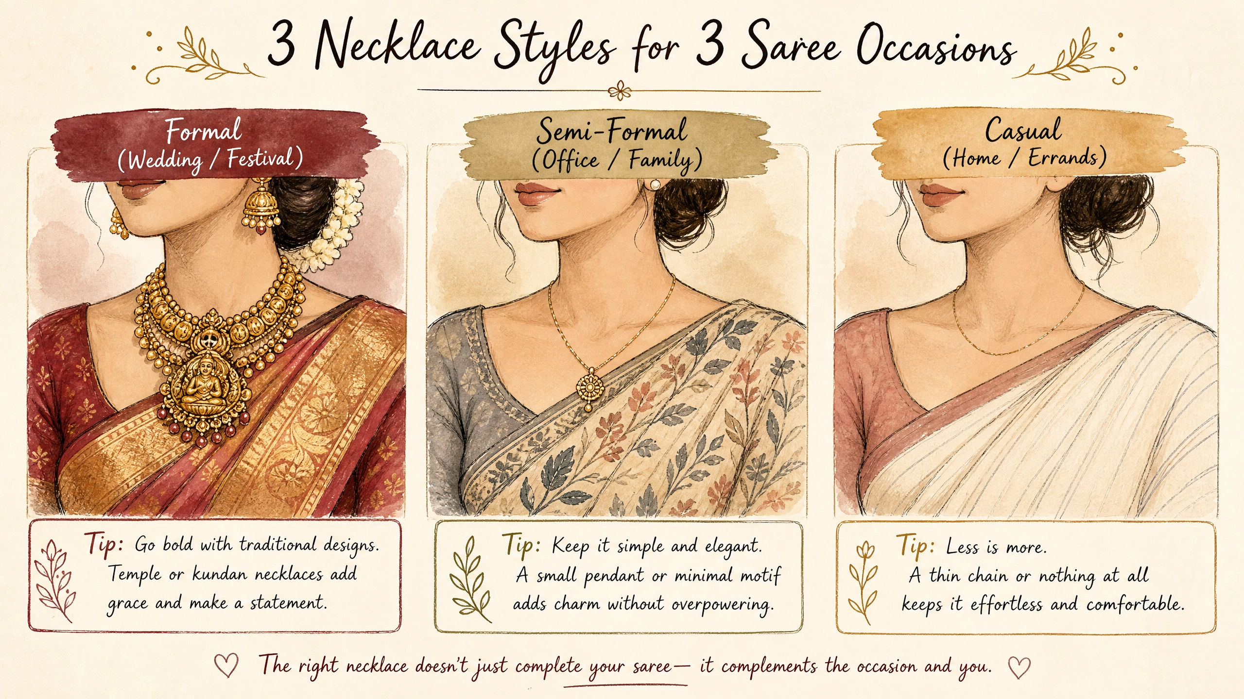 Saree Styling 101: Choosing the Right Jewelry for Every Occasion