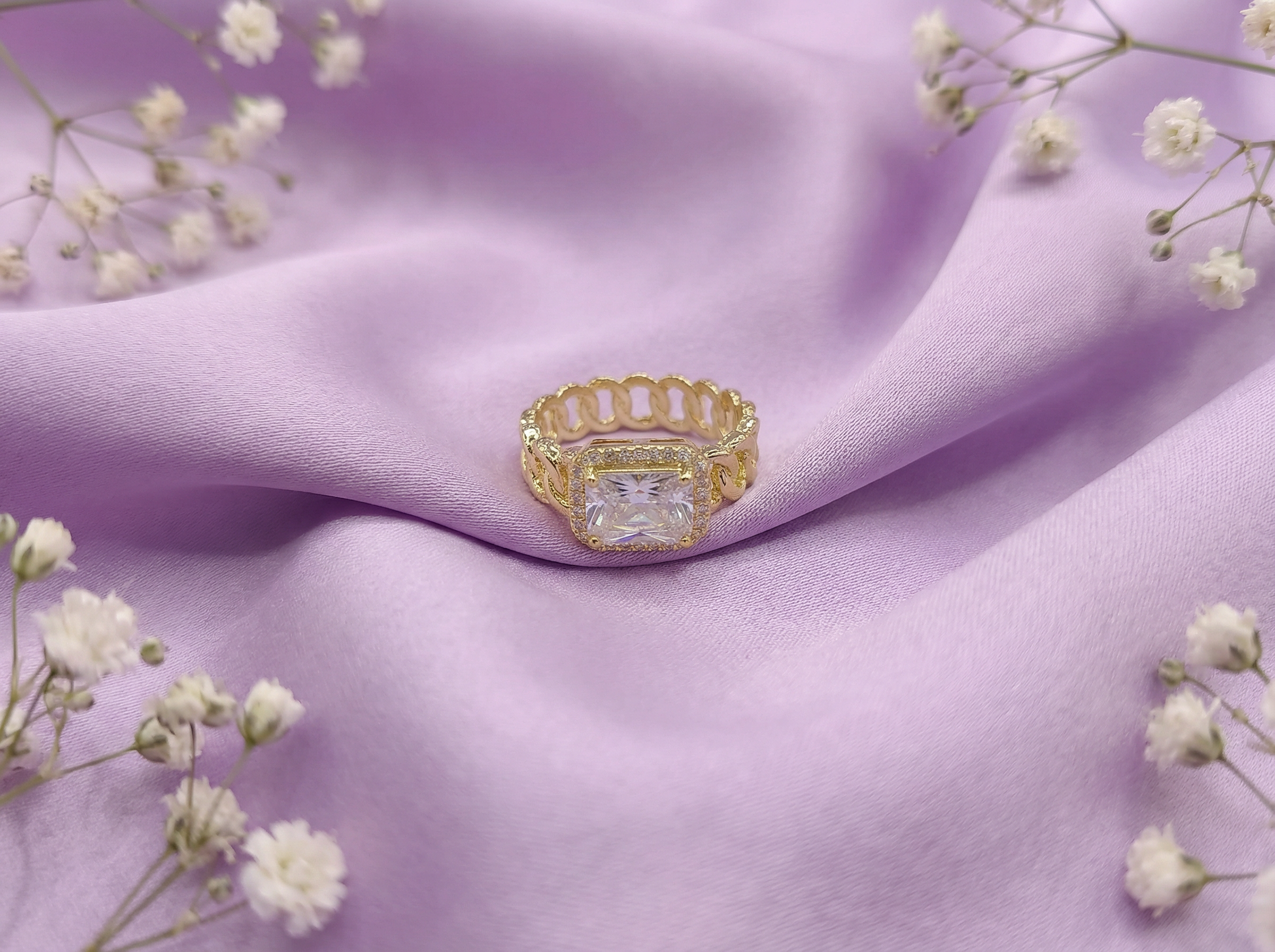 Vani goldplated silver ring