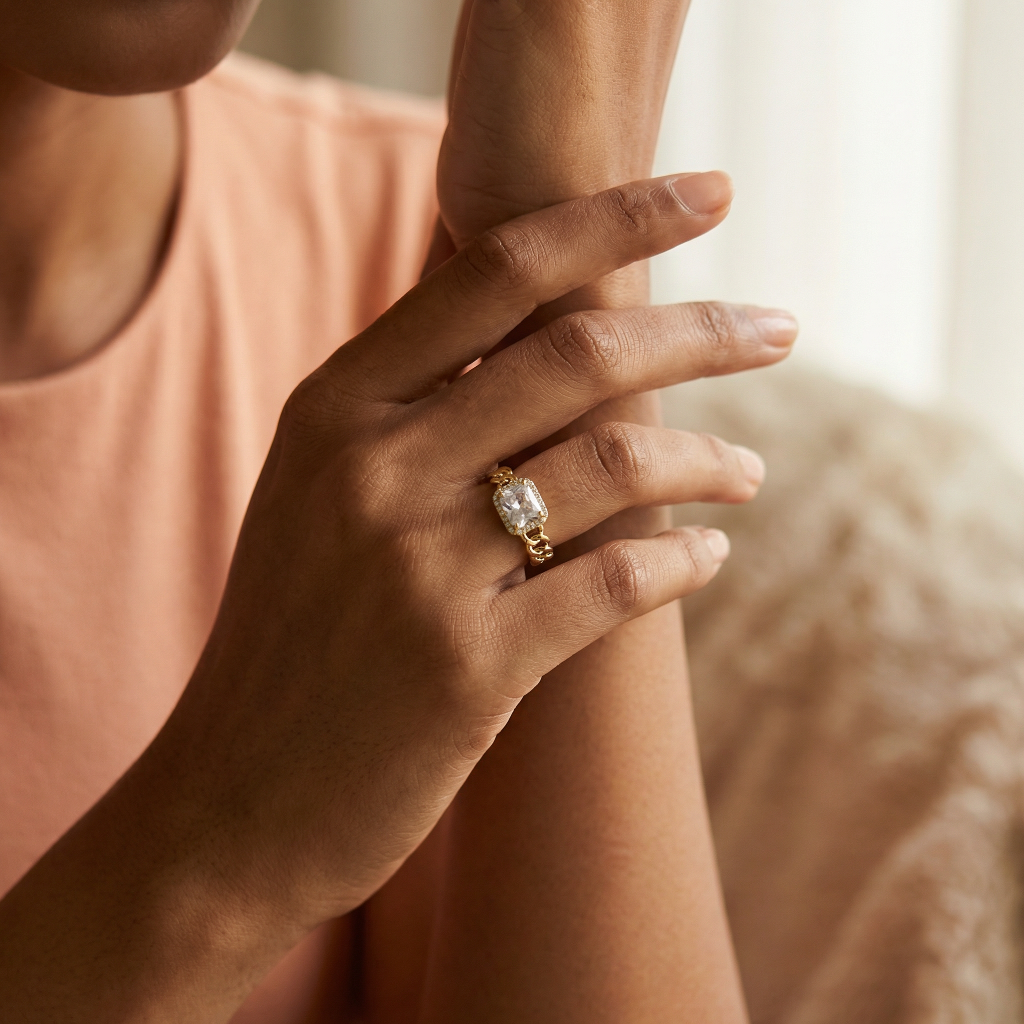 Vani goldplated silver ring